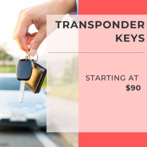 Transponder Keys Starting at $90